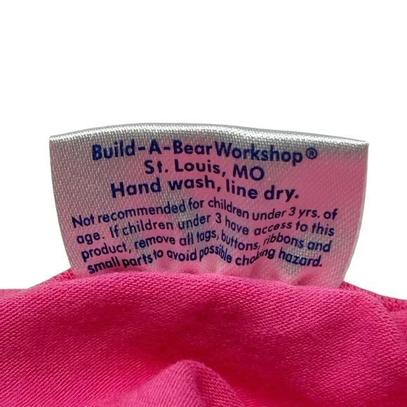 Build-A-Bear Cheerleading Outfit Pink & White Top & Shorts For Stuffed Animals - Picture 4 of 12